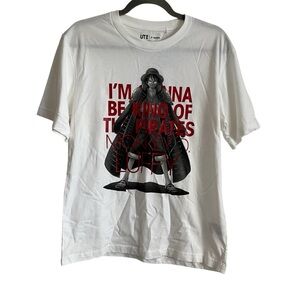 UNIQLO One Piece Luffy King Of Pirates White Graphic Tee-Size Medium-NWT
